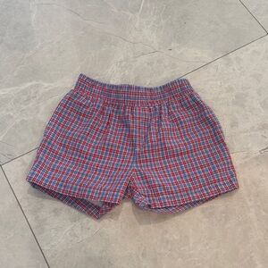 Red and Blue Plaid Sheffield Shorts by The Beaufort Bonnet